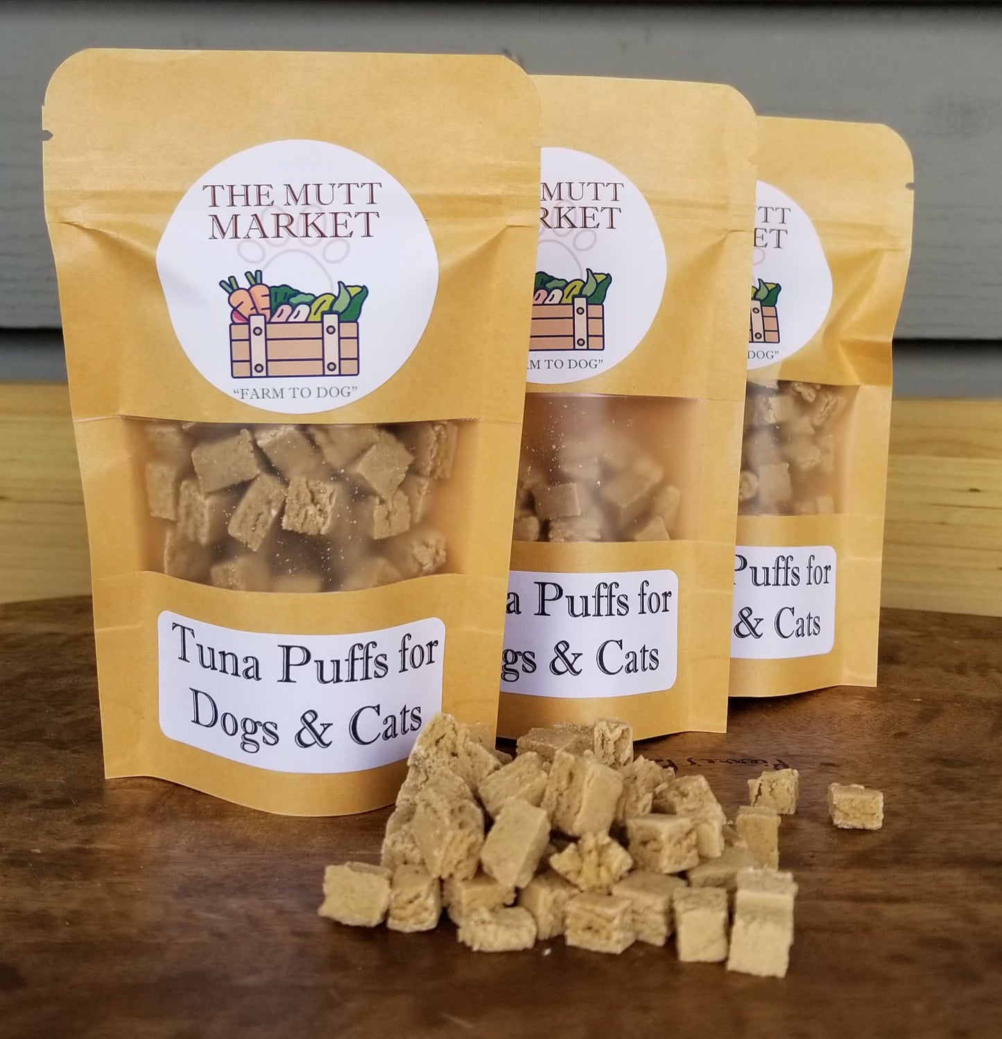 Baked Tuna Puffs for Dogs & Cats