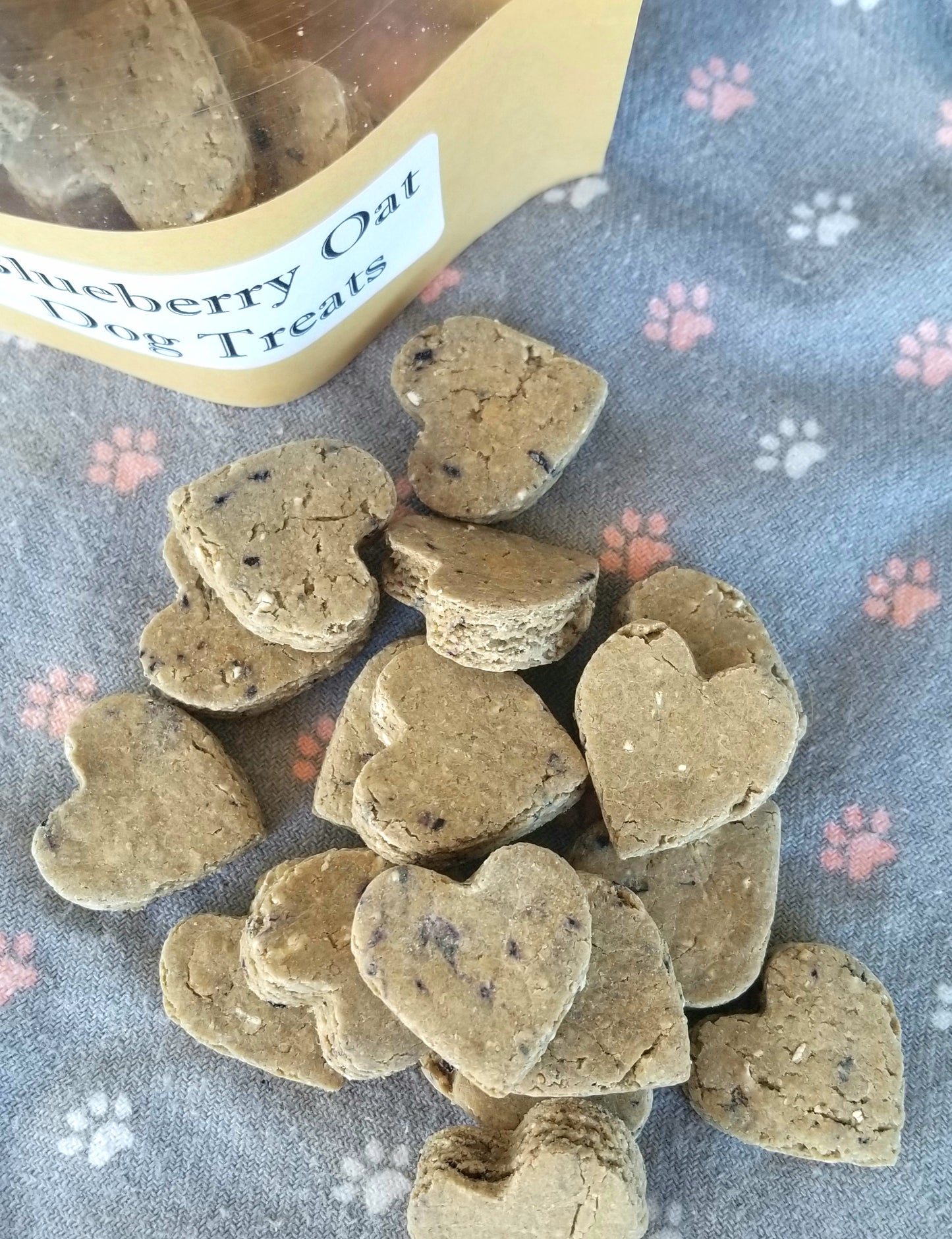 Baked Blueberry Oat Dog treats
