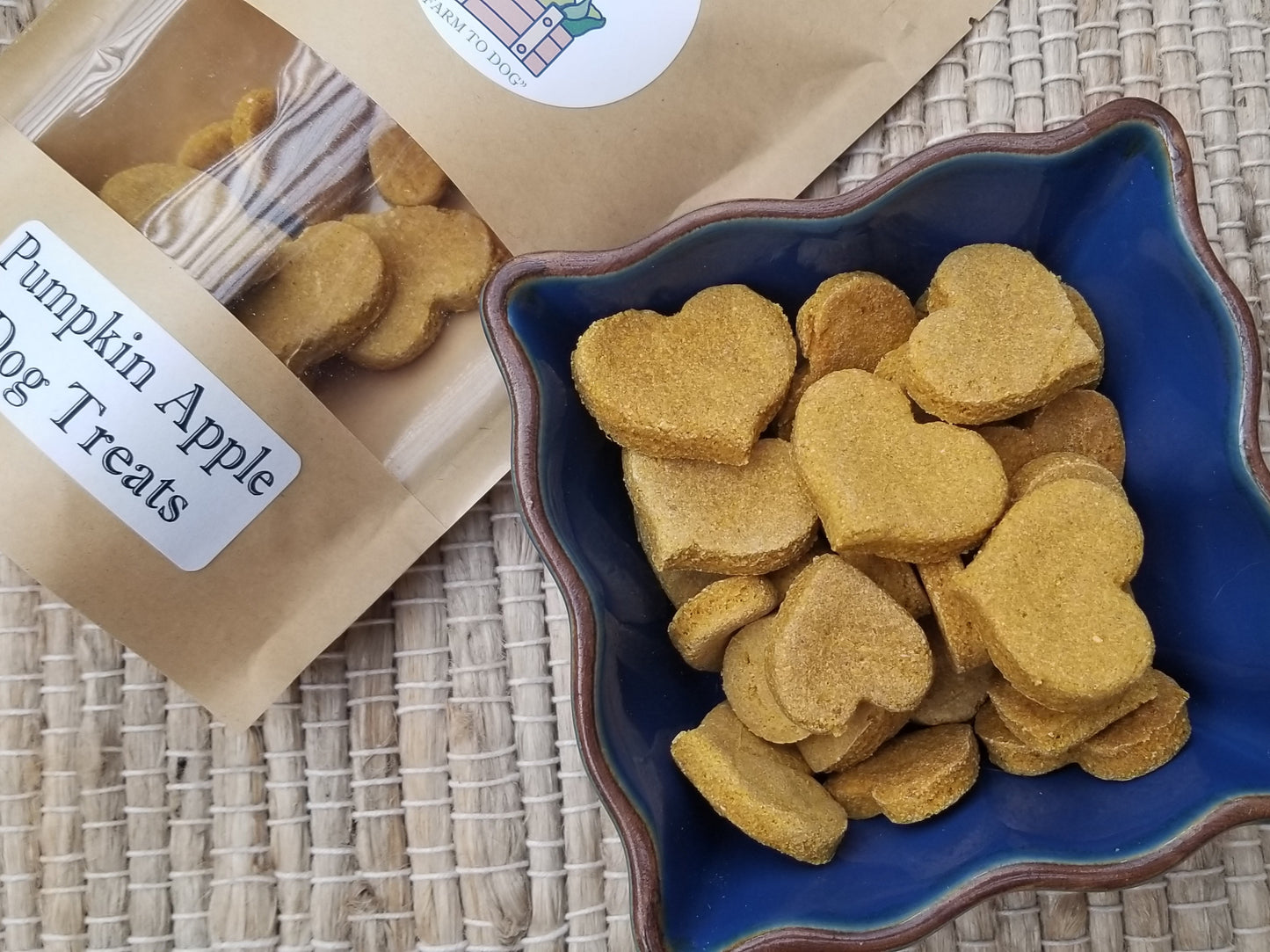 Baked Pumpkin Apple Dog treats