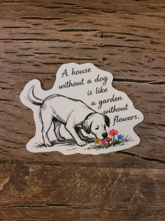 Dog themed sticker